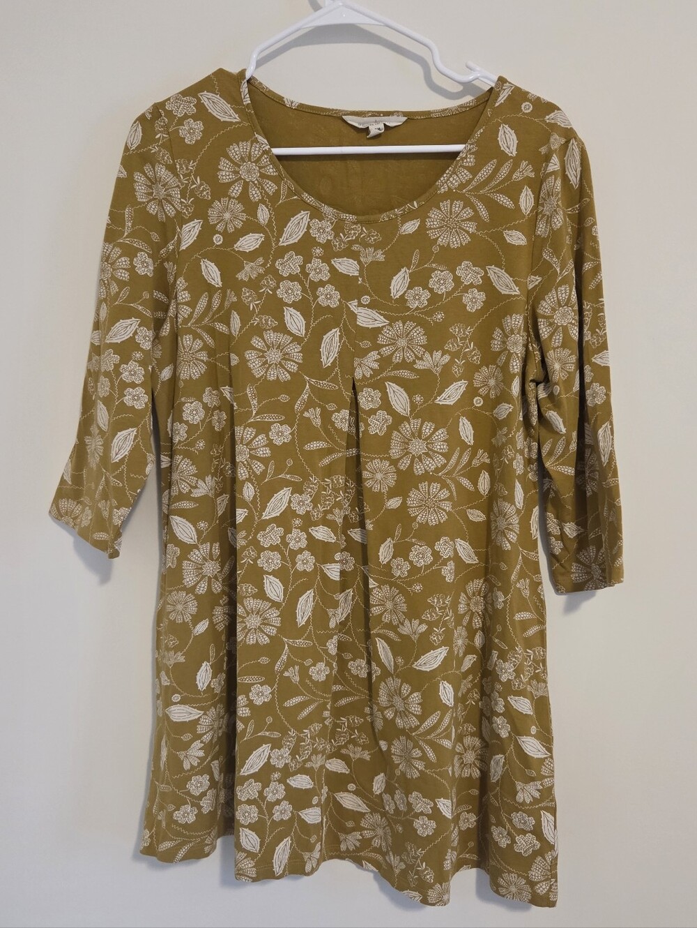 Seasalt Cornwall Mustard Yellow Floral Arusha Tunic Top